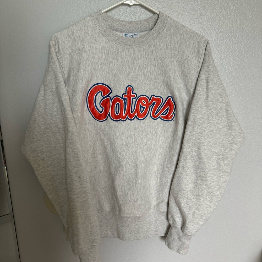 University of Florida Gators Champion grey embroidered sweatshirt